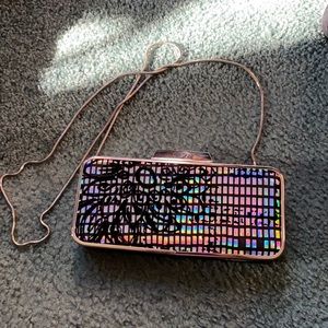 Belle by Badgley Mischka 6”x3 1/2” bag never used.. clutch or shoulder